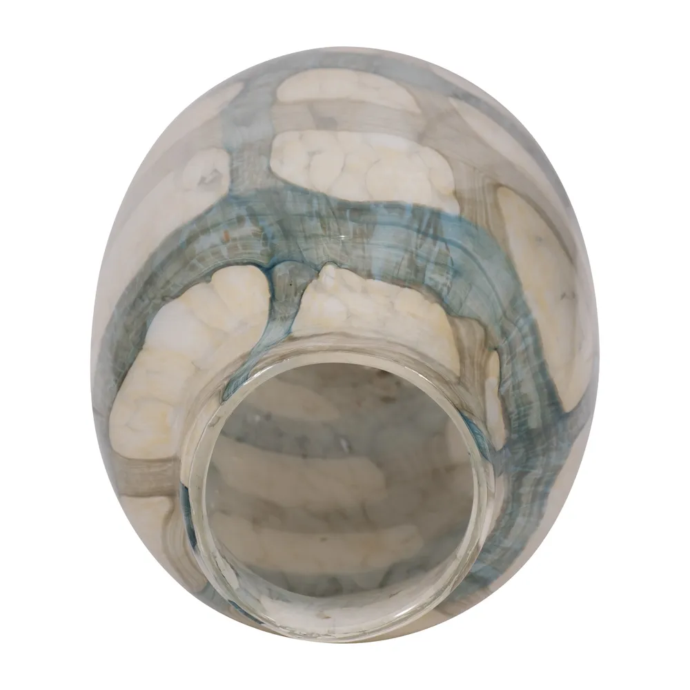 CRANEWORTH BLUE GLASS VASE 13 (IN)