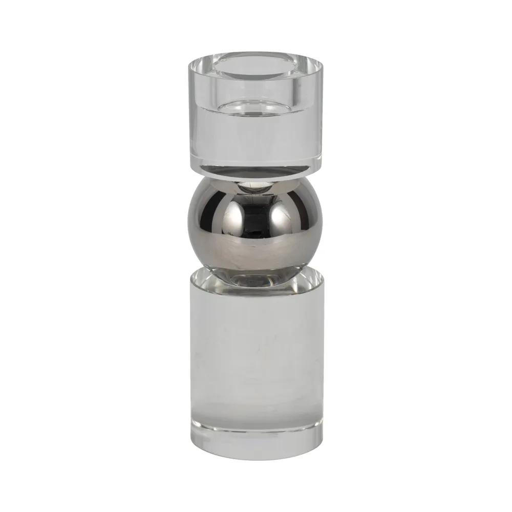 VERAFORD CLEAR CANDLESTICK 8 (IN)