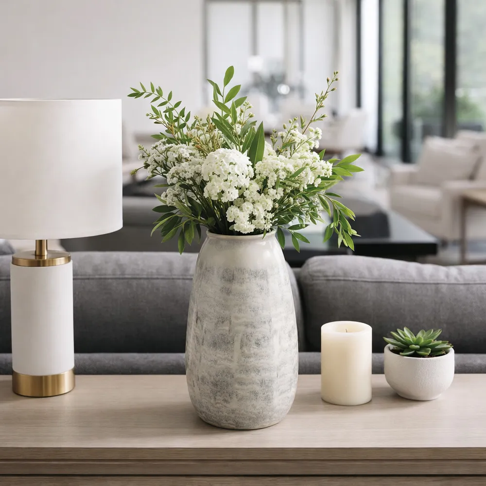 HAWLEYGROVE GRAY VASE 16 (IN)