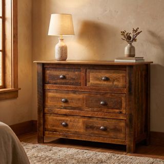 Barnwood Four Drawer Low Boy - Standard Line