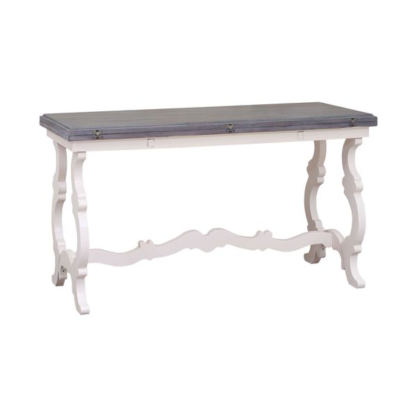 Volume Console Table - Antique White