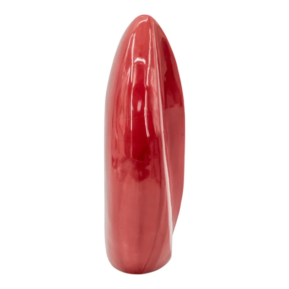 HAMMONDPORT RED VASE 17 (IN)