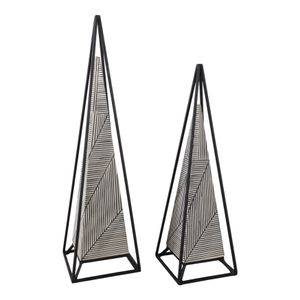 CLARACROSS SET OF 2 BLACK DECOR 26 (IN) 3