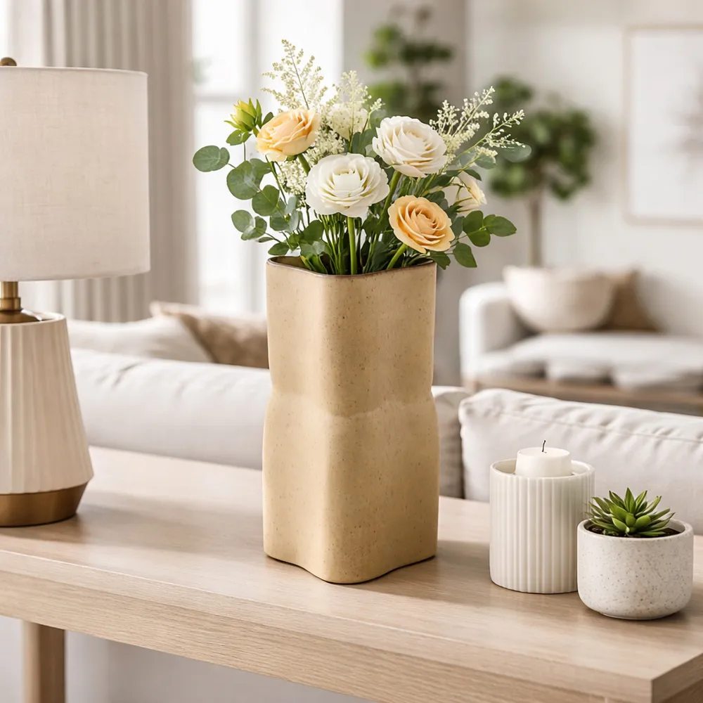 HARVEYWAY TAN VASE 12 (IN)