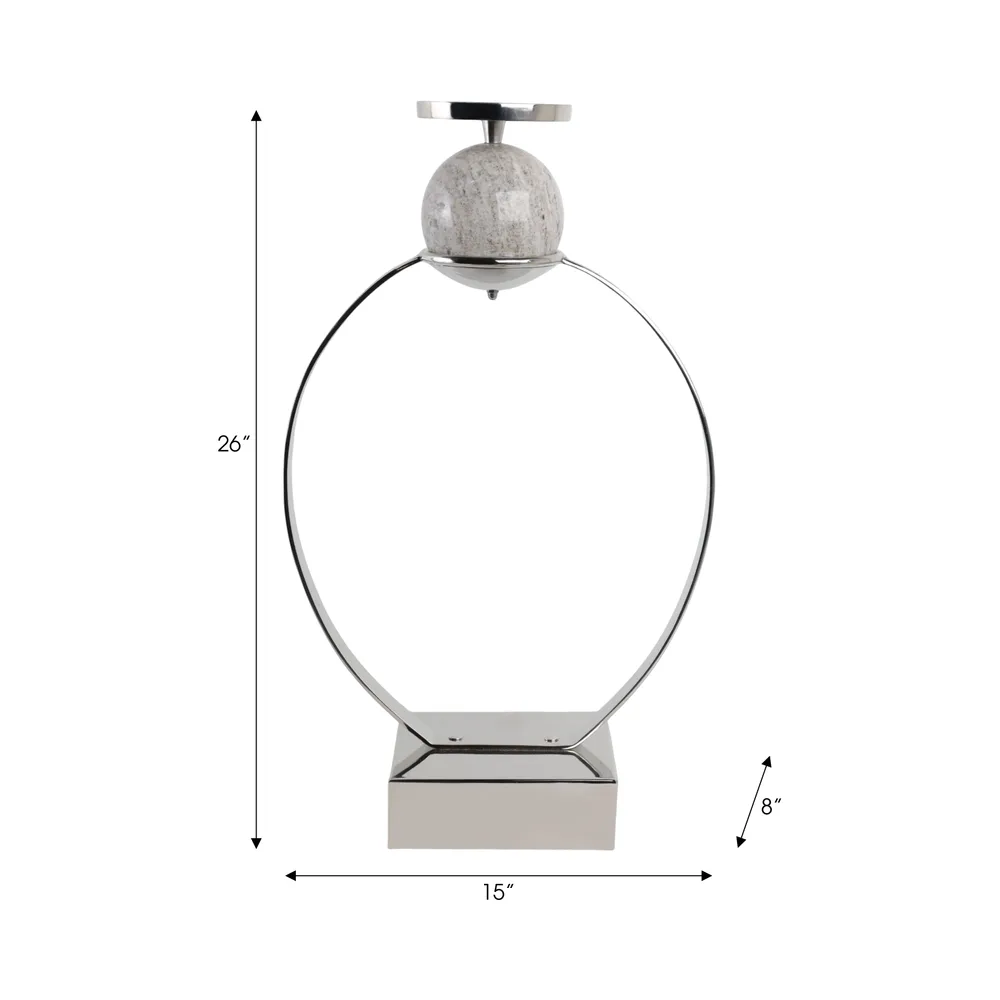 GRAYDONDALE SILVER CANDLE HOLDER 26 (IN)