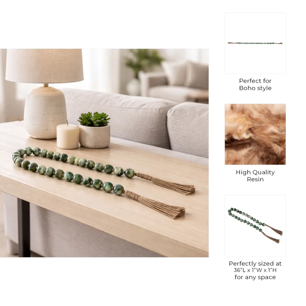 ROSSROSE GREEN BEAD 1 (IN)