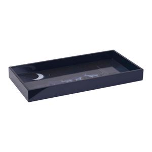 Moonlit Night Rectangular Lacquer Serving Tray 4