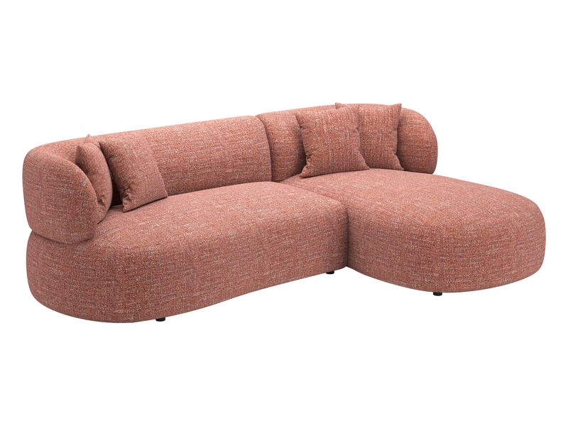 Venezia Chaise Sectional Brown 7