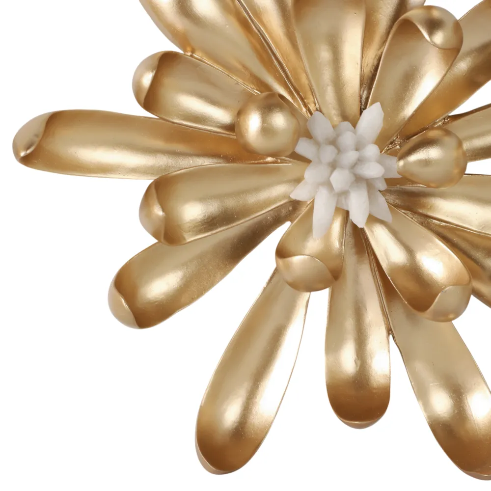 ELLENGROVE SET OF 3 GOLD WALL SCULPTURES 16 (IN)