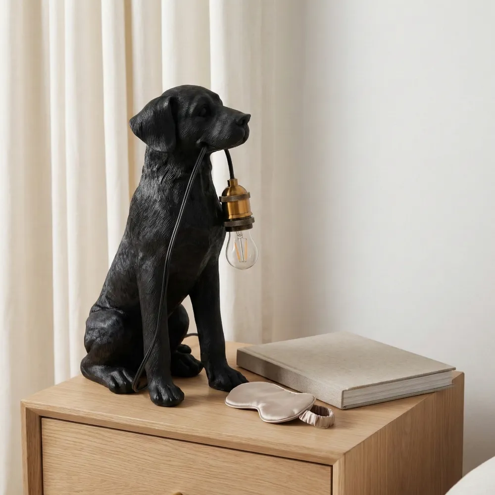 ATLASWICK BLACK LAMP 18 (IN)