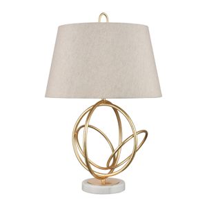 Morely 26'' High 1-Light Table Lamp - Gold Leaf 2