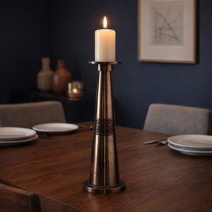 BRUNOGATE BRONZE CANDLE HOLDER 19 (IN) 13