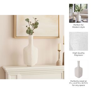 YATESFIELD WHITE VASE 19 (IN) 9