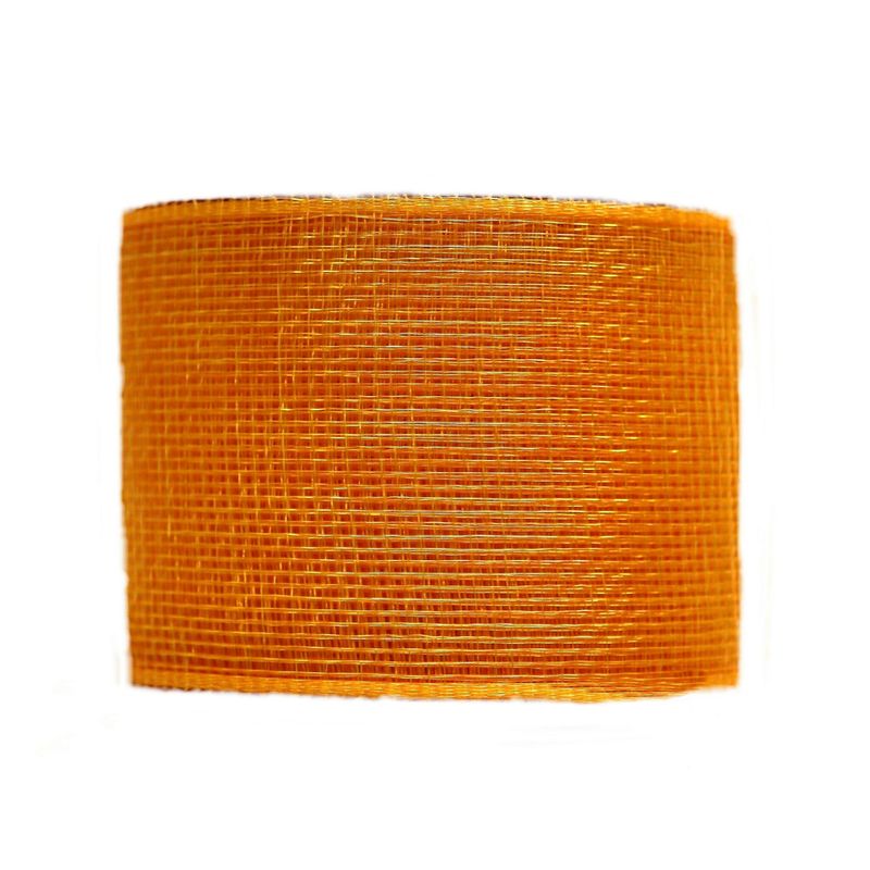 4" x 25yds Plastic Mesh, Gold