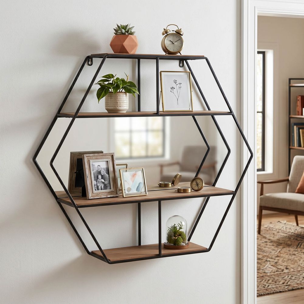 GARFIELDLEY BROWN WALL SHELF 24 (IN)