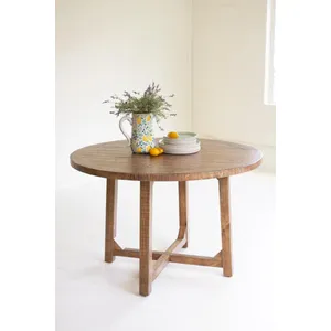 Round Wood Dining Table 1