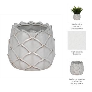 DOUGALSHAW WHITE PLANTER 5 (IN) 10