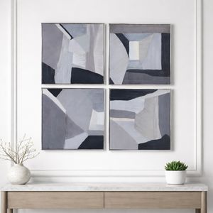 GAIGEOAK SET OF 4 BLACK ART 20 (IN) 2
