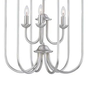 Bella 16.25'' Wide 6-Light Chandelier - Brushed Nickel 4