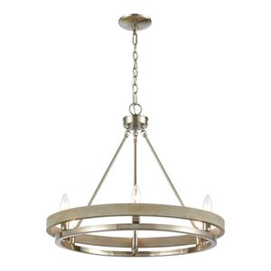 Ramsey 24'' Wide 6-Light Chandelier - Satin Nickel 1