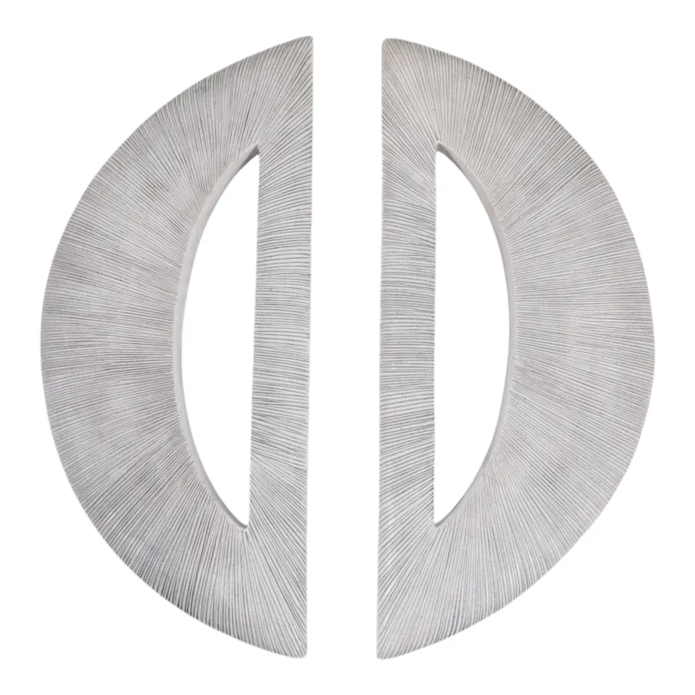 LANEMORE SET OF 2 WHITE WALL SCULPTURES 30 (IN)
