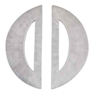 LANEMORE SET OF 2 WHITE WALL SCULPTURES 30 (IN) 1