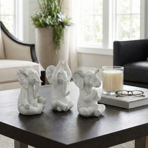 YATESWORTH SET OF 3 WHITE DECOR 8 (IN) 10