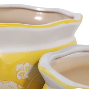 HENLEYDALE SET OF 2 YELLOW PLANTER 8 (IN) 7