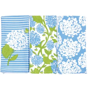 Hydrangea Bloom Kitchen Towels (Set of 3) 4