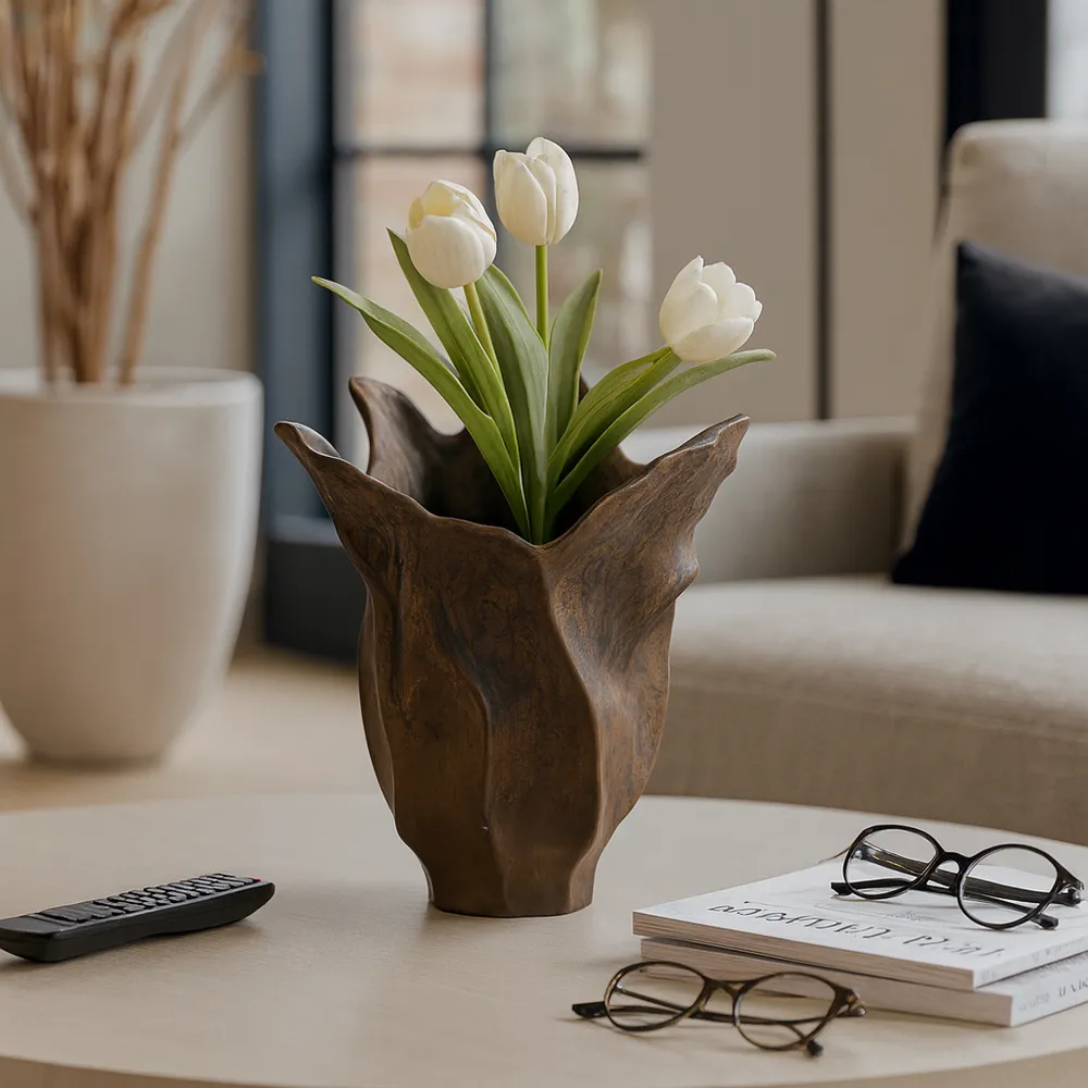 EWINGLAND BROWN VASE 16 (IN)
