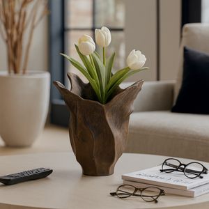 EWINGLAND BROWN VASE 16 (IN) 7