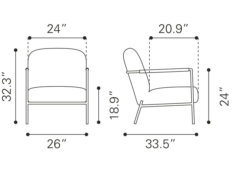 Chicago Accent Chair Ivory 10