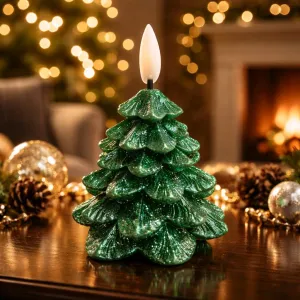 Mini Christmas Tree Realistic Flame 2.75in H Set of 2 1