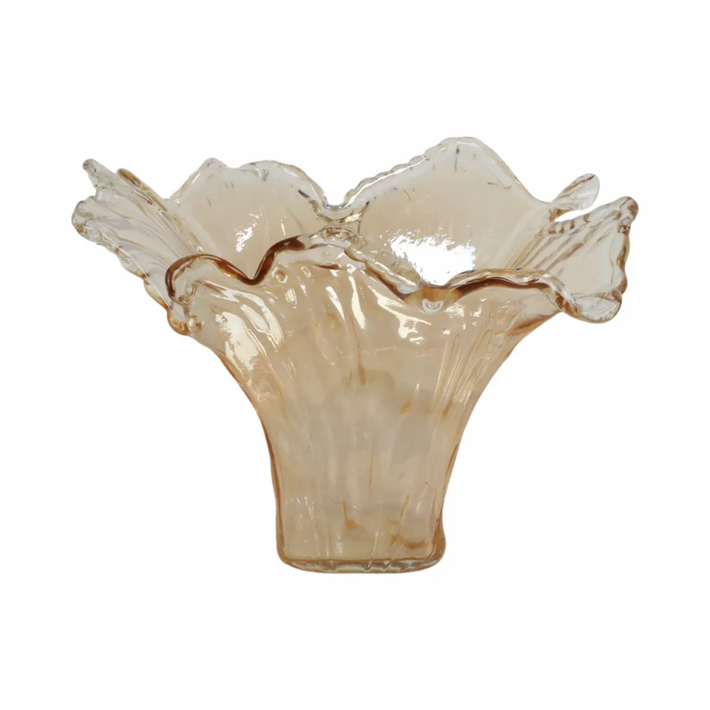 CLAYMORE BROWN GLASS VASE 12 (IN)