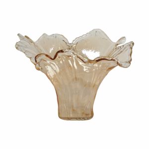 CLAYMORE BROWN GLASS VASE 12 (IN) 4