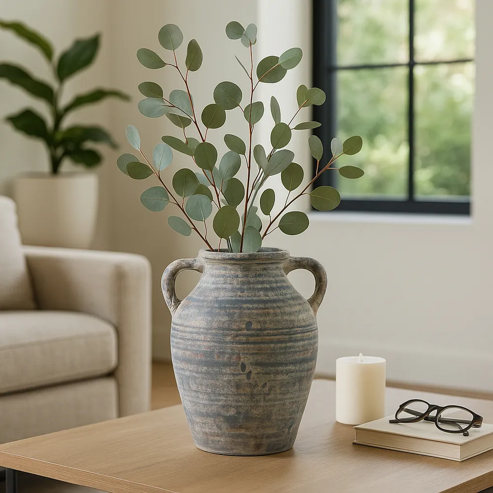 CARLINROSE BLUE VASE 13 (IN)