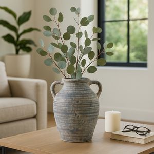 CARLINROSE BLUE VASE 13 (IN) 11