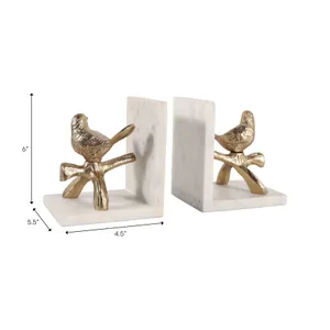 GERBERPORT SET OF 2 GOLD BOOKENDS 7 (IN) 9