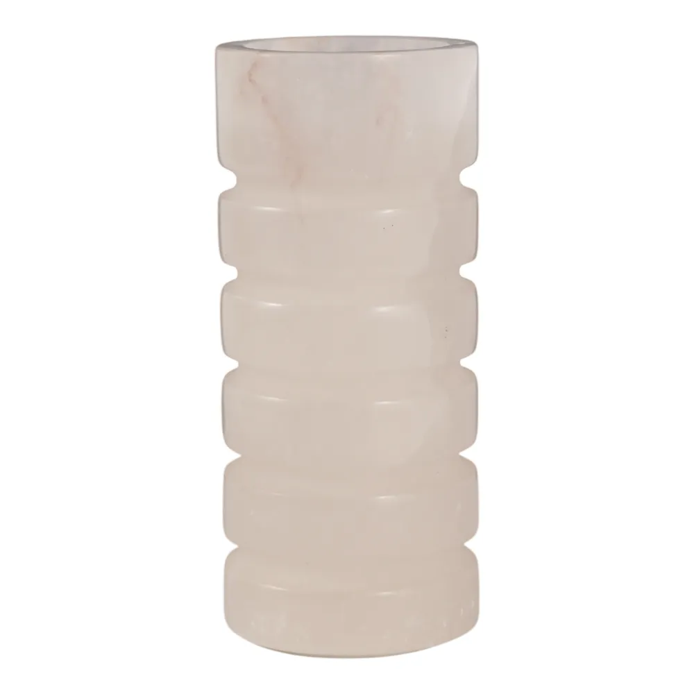 FERRISSIDE WHITE CANDLE HOLDER 8 (IN)
