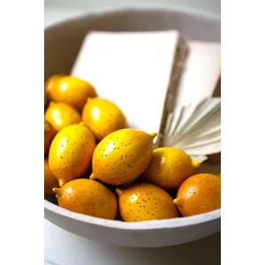 One Dozen Hand-Carved Wooden Lemons 3