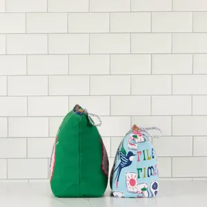 It's Mahj Time Essential Canvas Pouch Set of 2 3