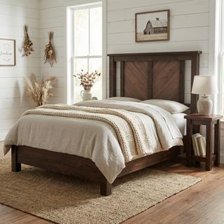 WoodShop Carriage House Bed with Rail System - Cal King