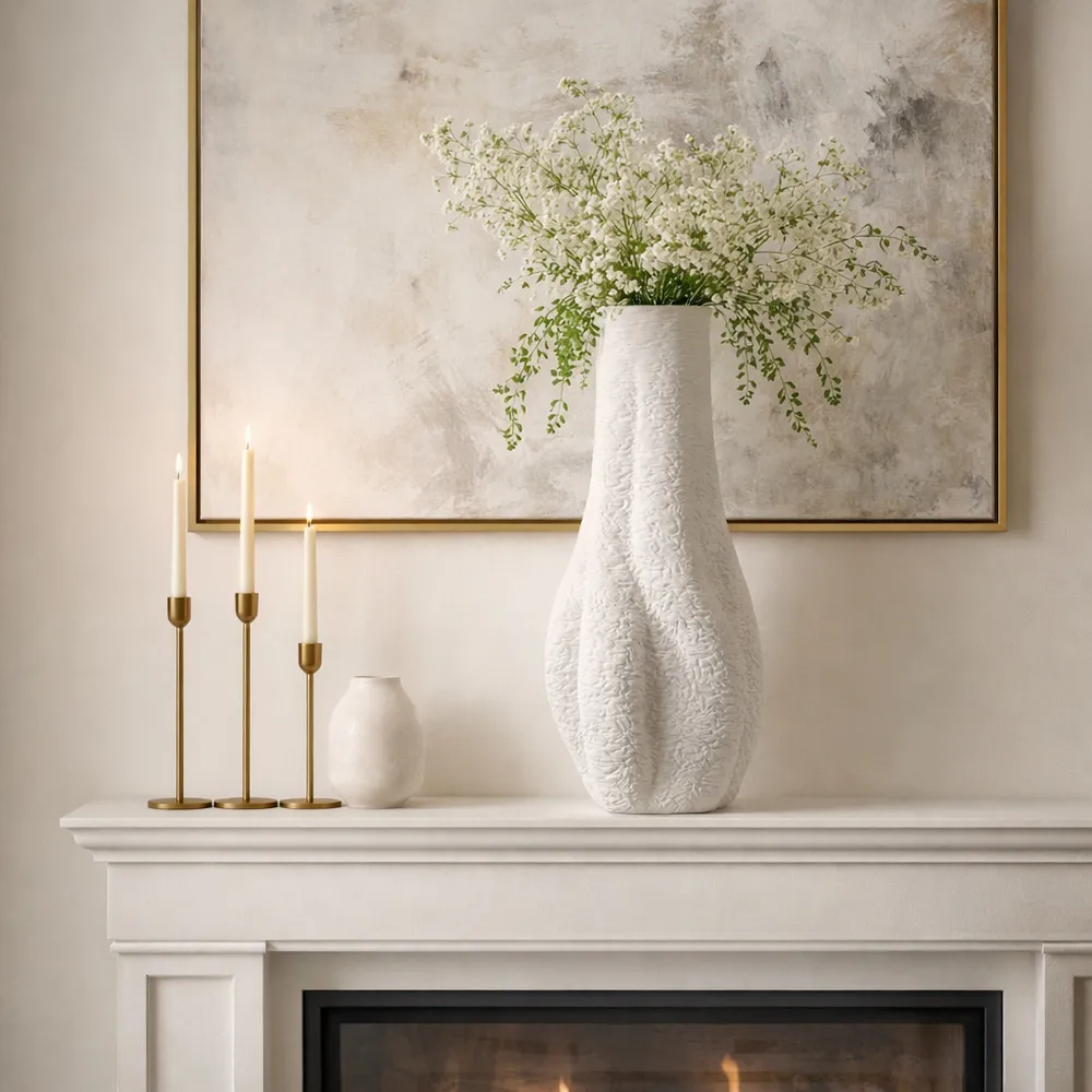 HADFIELDROSE IVORY VASE 16 (IN)