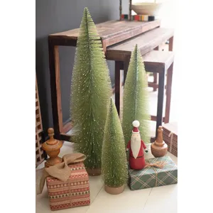 Set of 3 Bottle Brush Christmas Trees 1