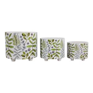 BARNETWORTH SET OF 3 GREEN PLANTER 11 (IN) 1