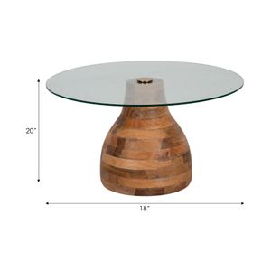 BLAINESHAW BROWN COFFEE TABLE 18 (IN) 8