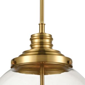 Chandra 13'' Wide 4-Light Pendant - Burnished Brass 3