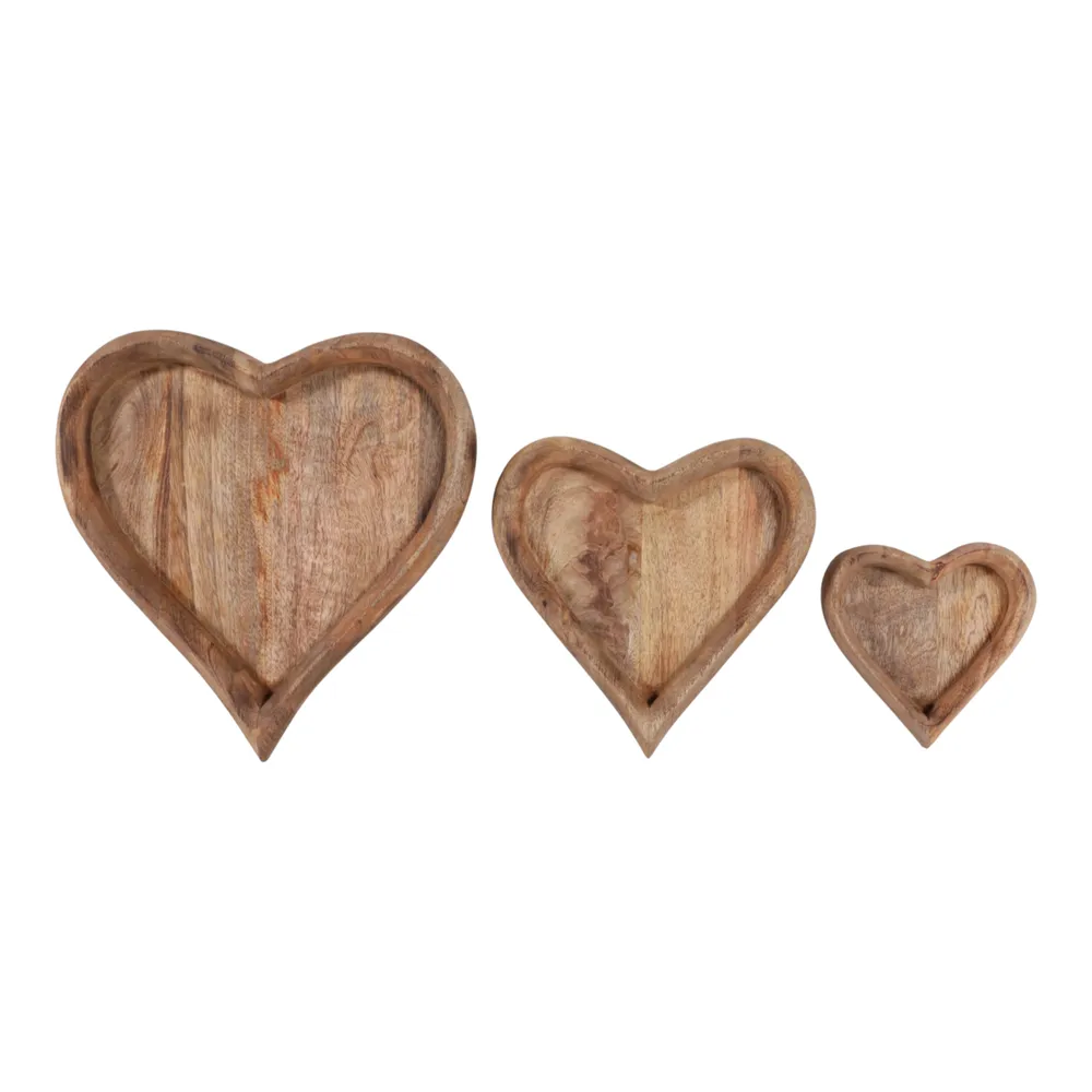 ISLESIDE SET OF 3 BROWN WOOD 2 (IN)