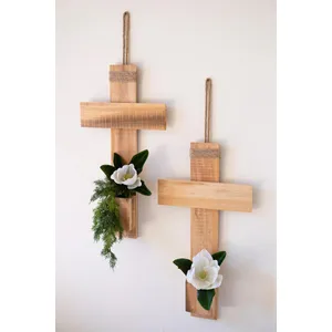Recycled Pine Cross Wall Planter 3