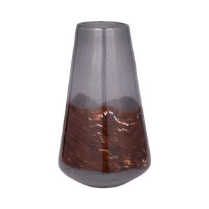 EVERTONVALE BLACK GLASS VASE 14 (IN) 3